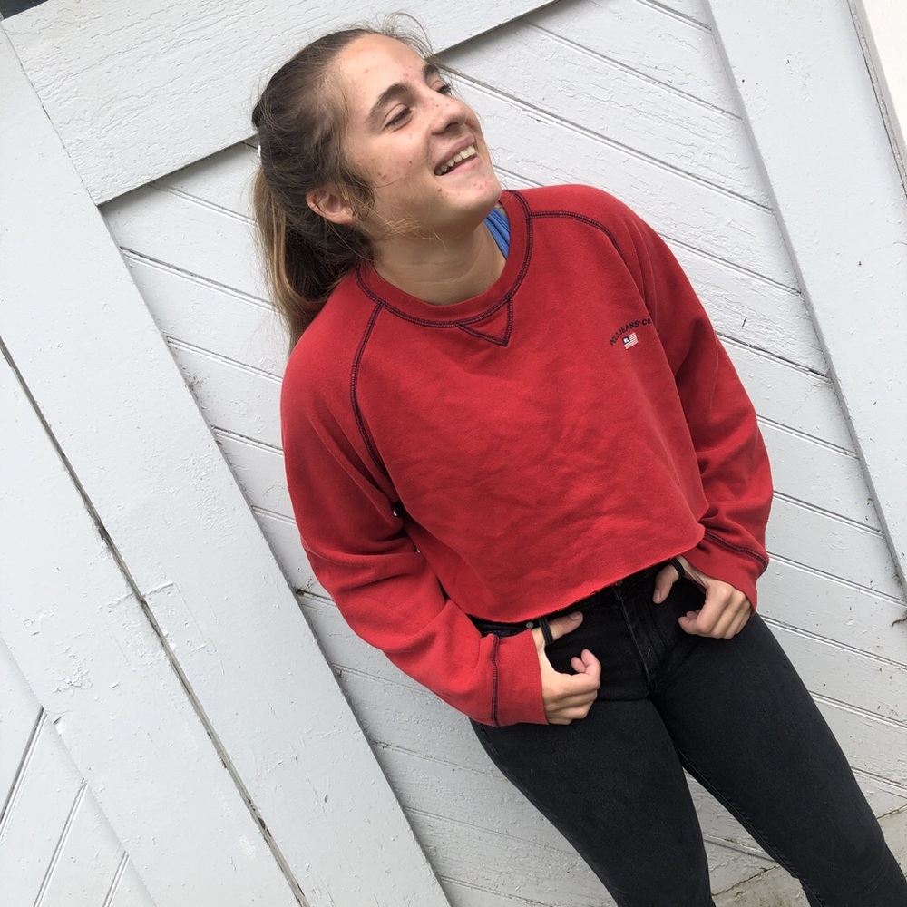 Crop sweater